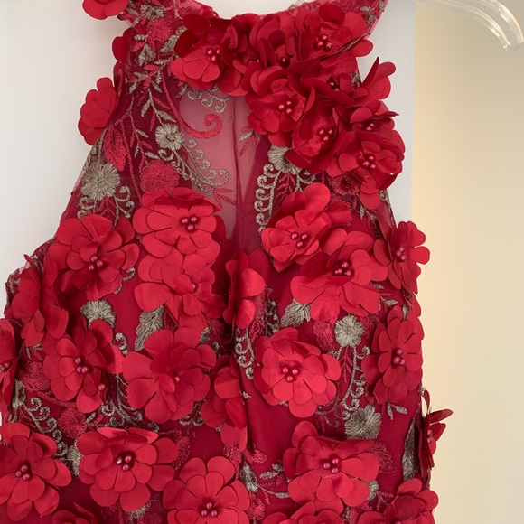 Beautiful dress floral prom gown. This dress new. - Picture 6 of 8